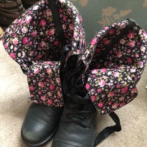 dr martens flower print